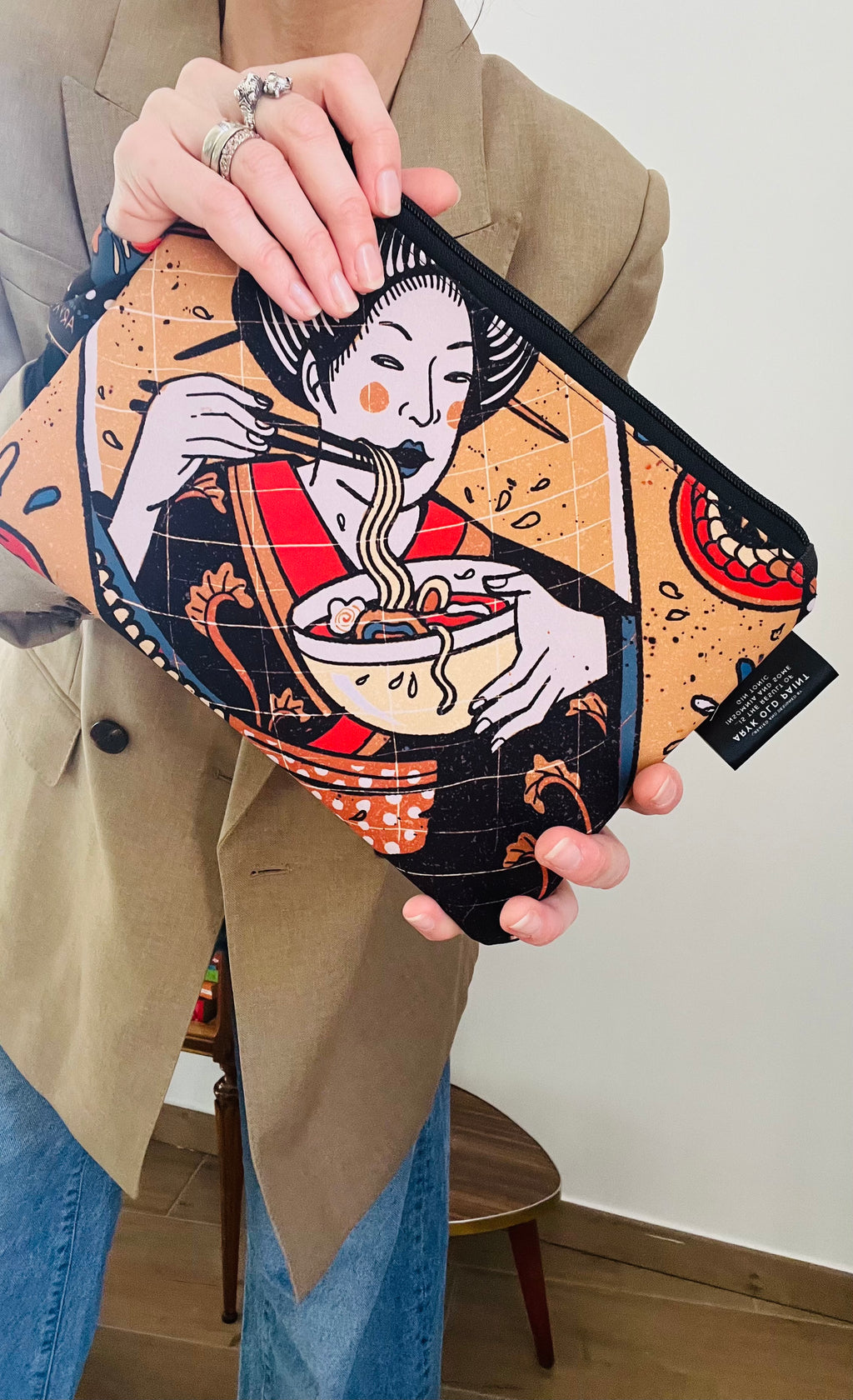 Pochette Japan Story – pezzo unico e artiginale– ARYK OLD PAINT
