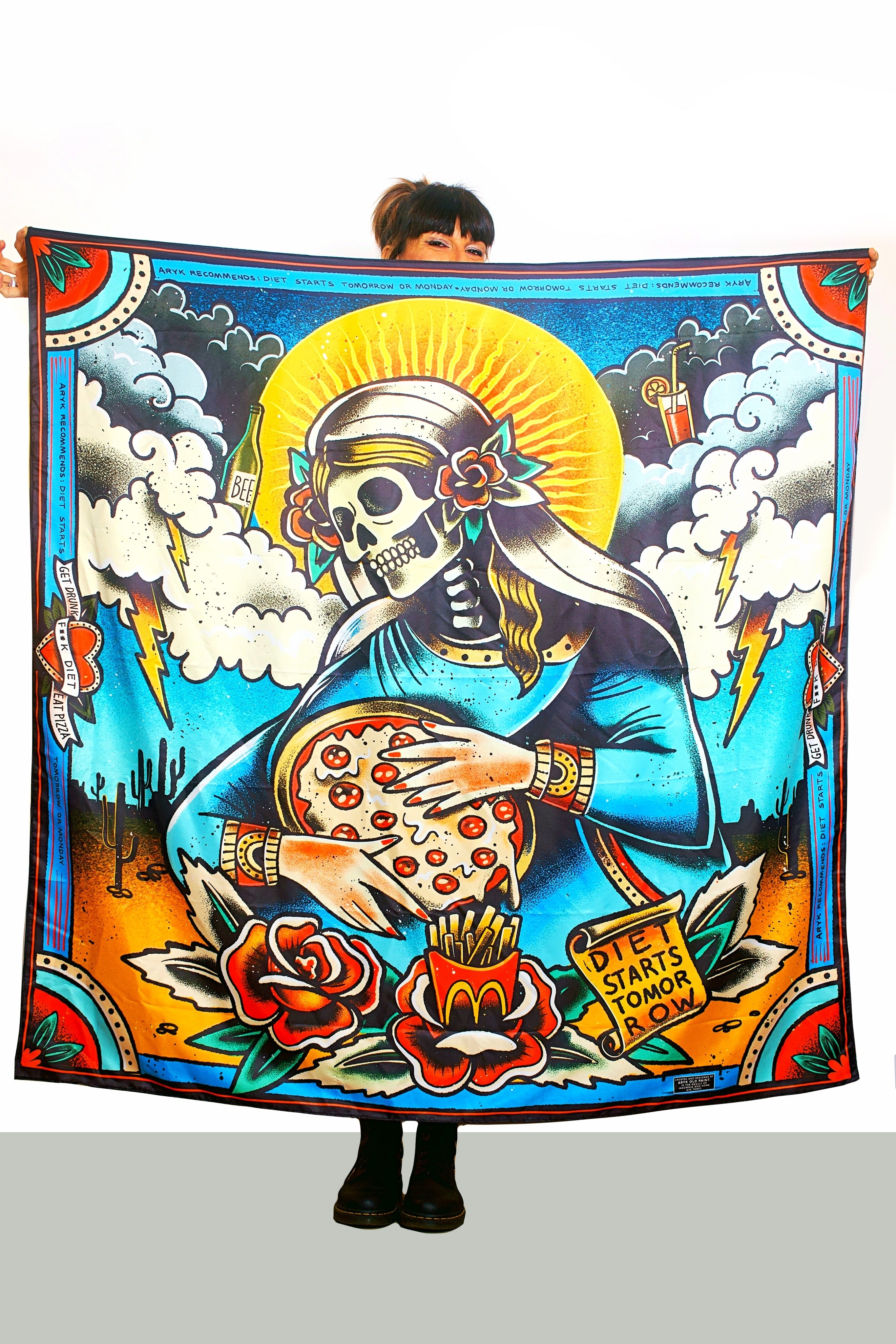 Foulard “Fuck diet”