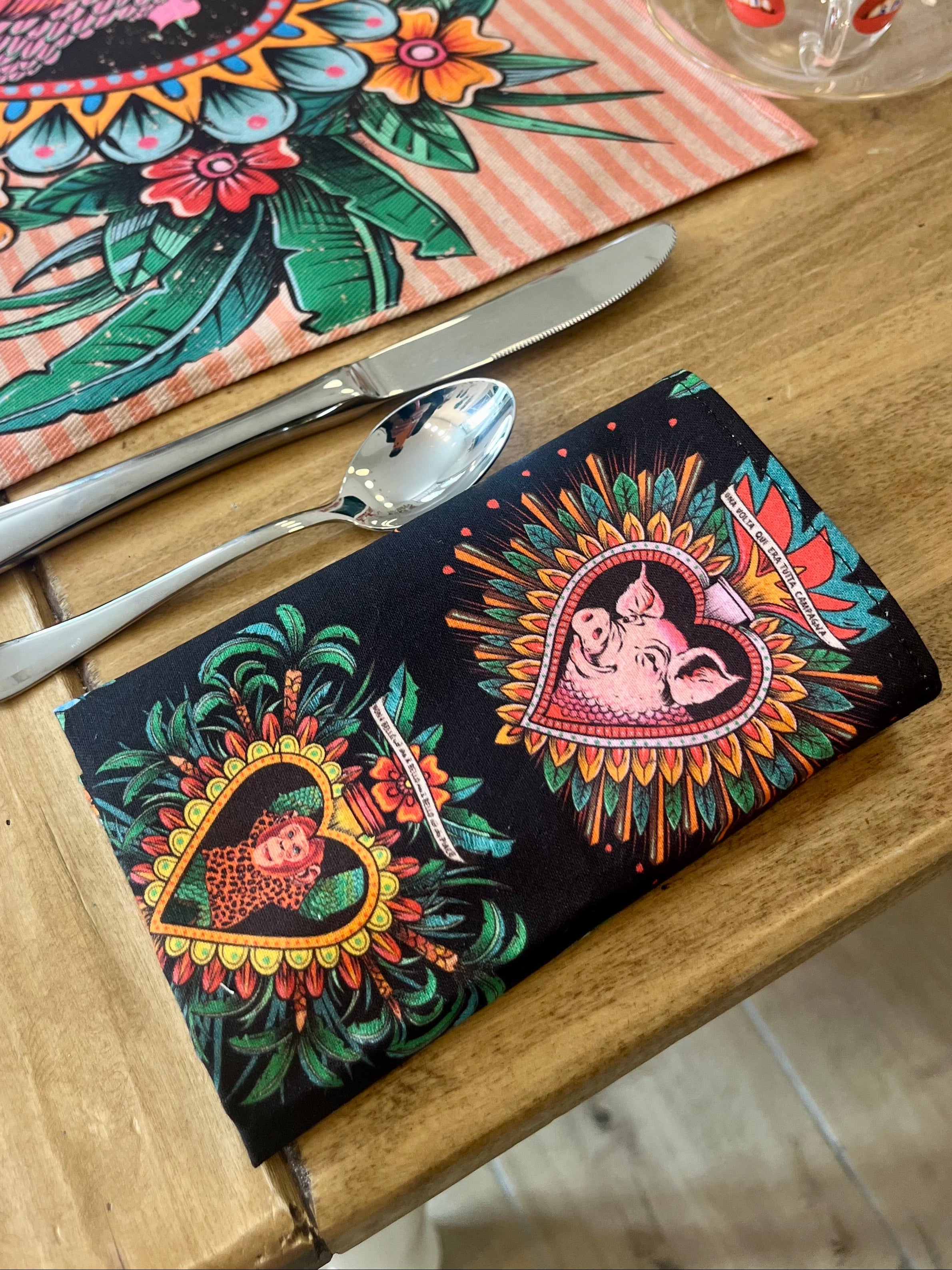 Tovaglioli La Solita Zuppa – design ironico artigianale – ARYK OLD PAINT