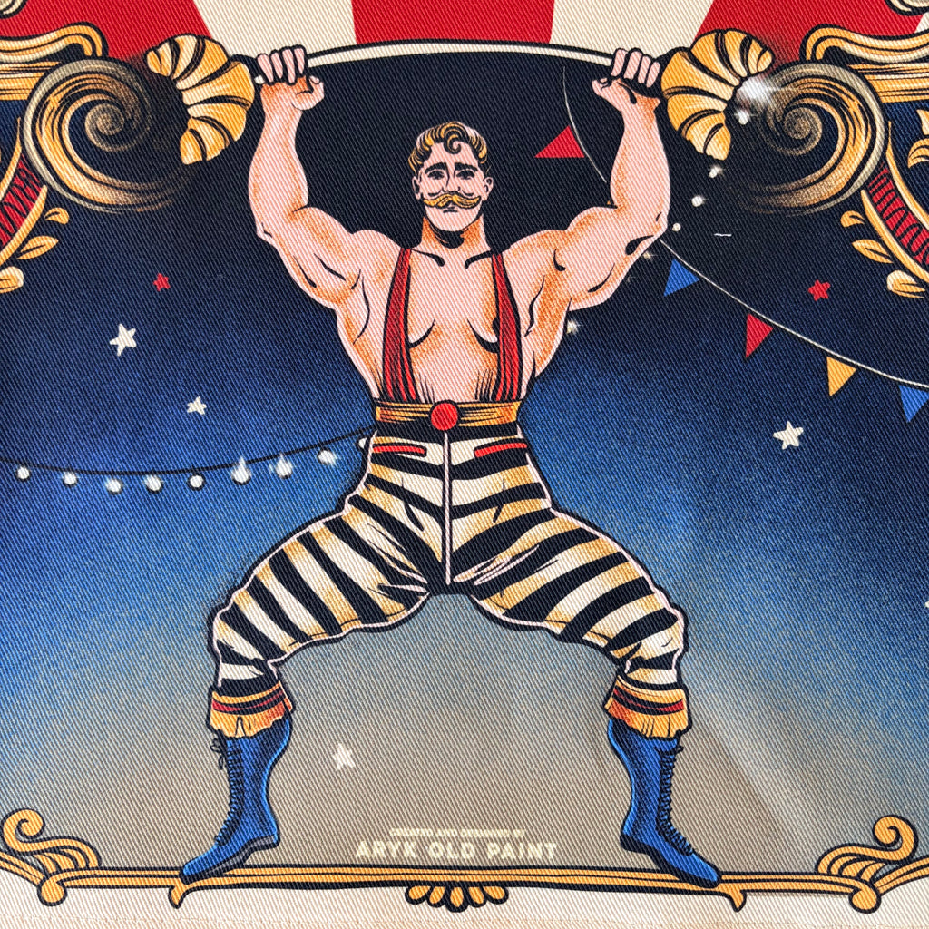 Tovaglietta_americana_a_tema_circus_by_Aryk_Old_Paint Dettaglio stampa