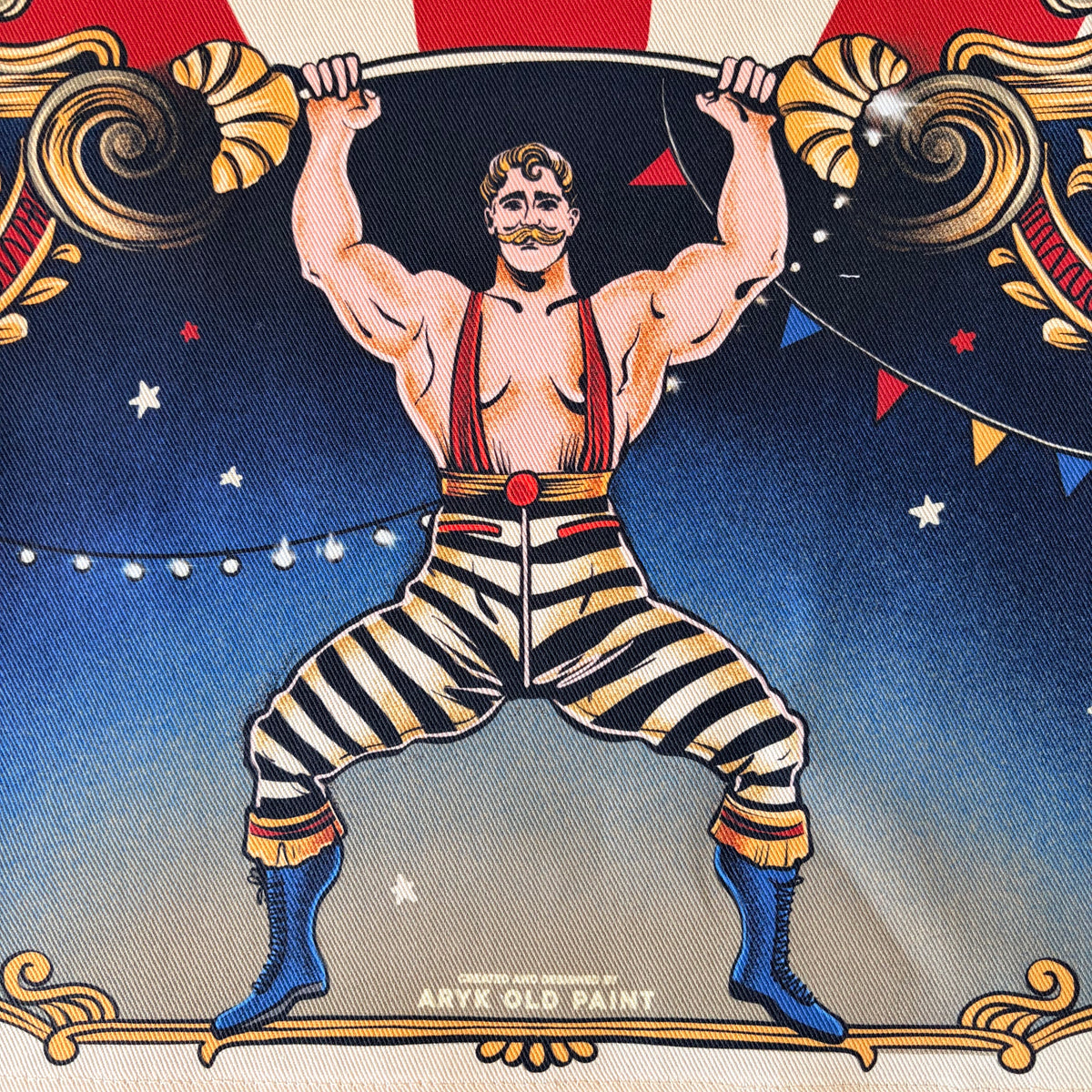 Tovaglietta_americana_a_tema_circus_by_Aryk_Old_Paint Dettaglio stampa