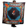 Foulard "Girls ride too"design old school , tattoo 140x140 cm – ARYK OLD PAINT- altra vista
