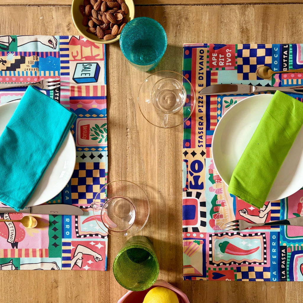 Tovagliette americane "ITALIAN STYLE" – set da 2
