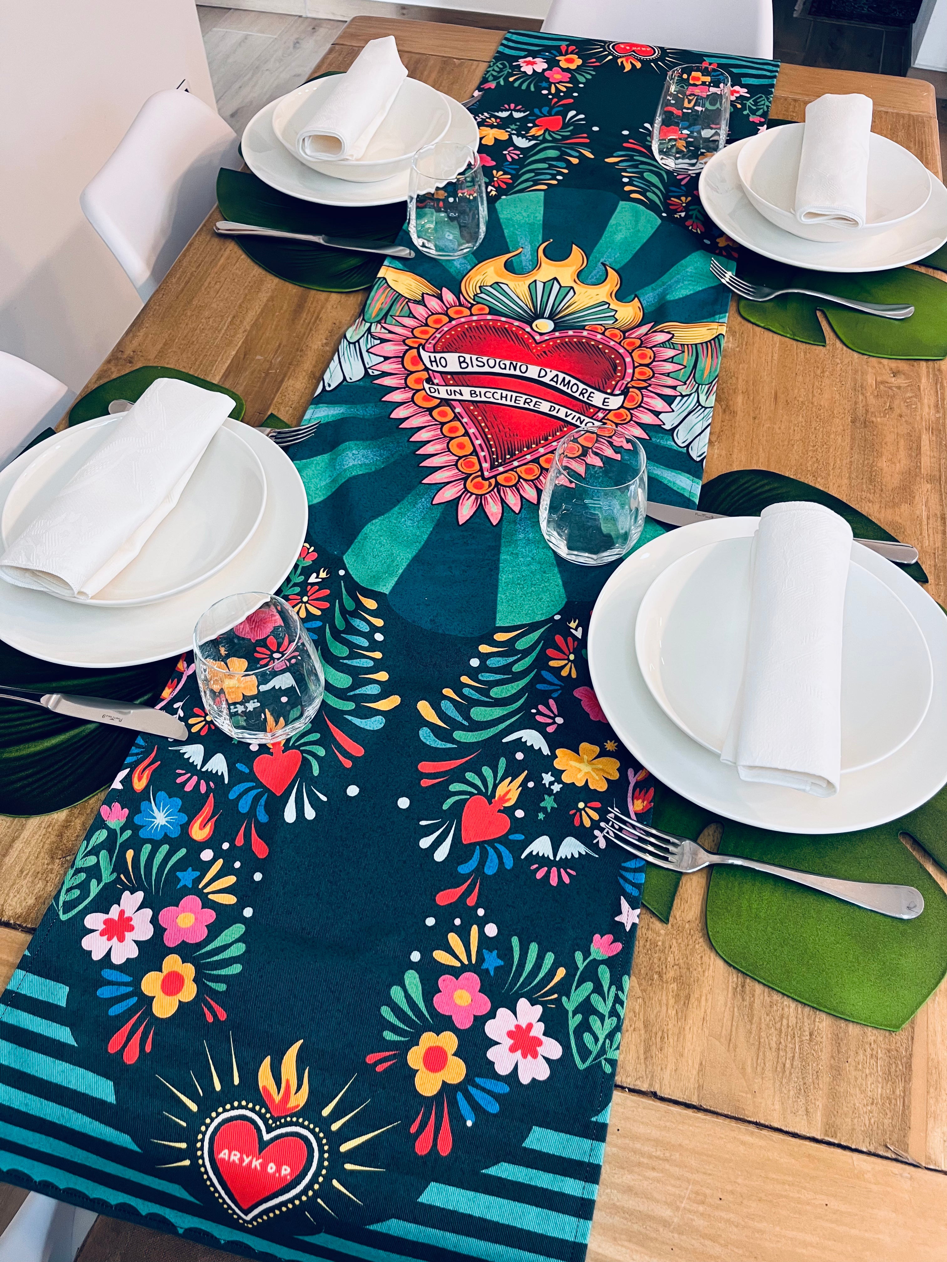 Runner " Amore e vino"