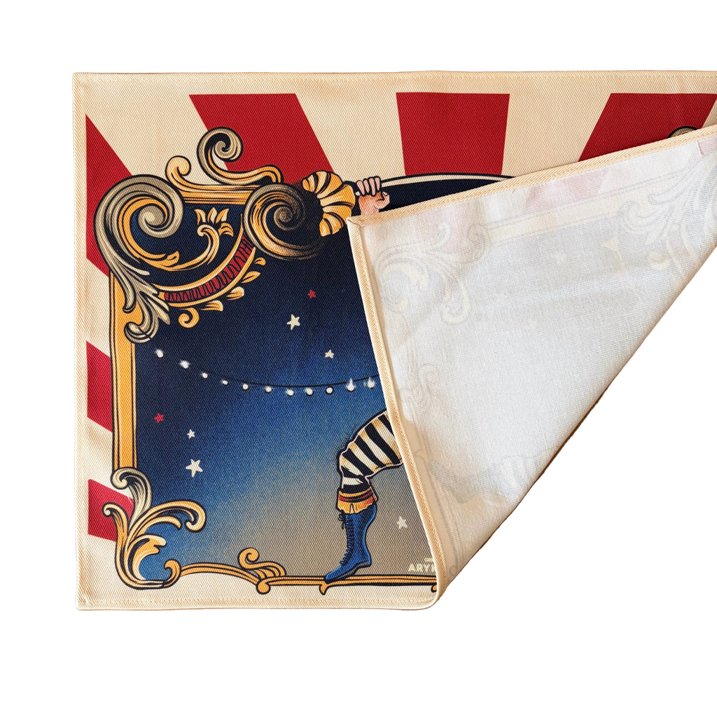 Dettaglio cuciture tovaglietta americana circus