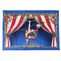 Tovaglietta americana circus fondo blu con acrobata