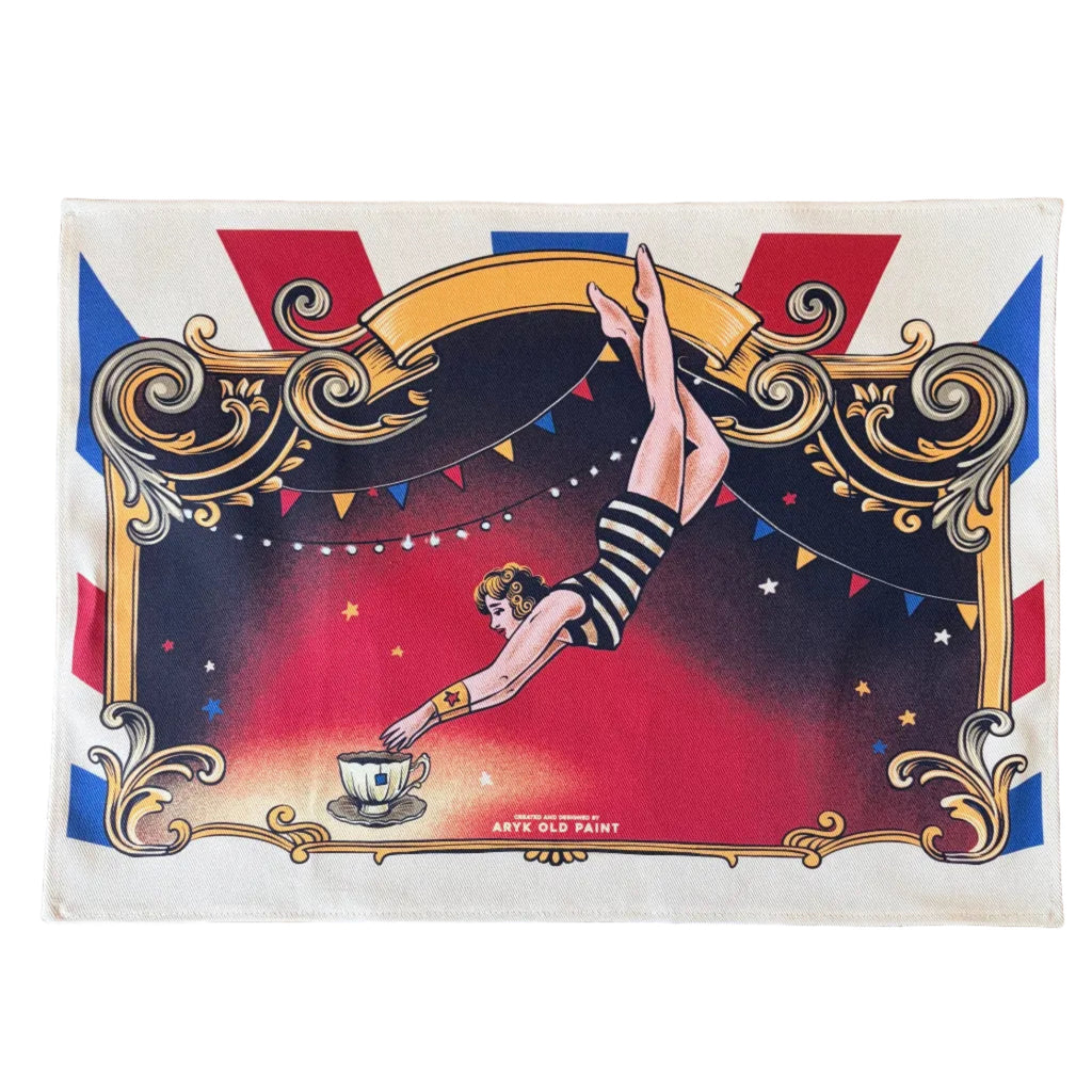 Vista frontale tovaglietta circus by Aryk Old Paint 