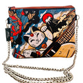 borsa a tracolla con catenella argento