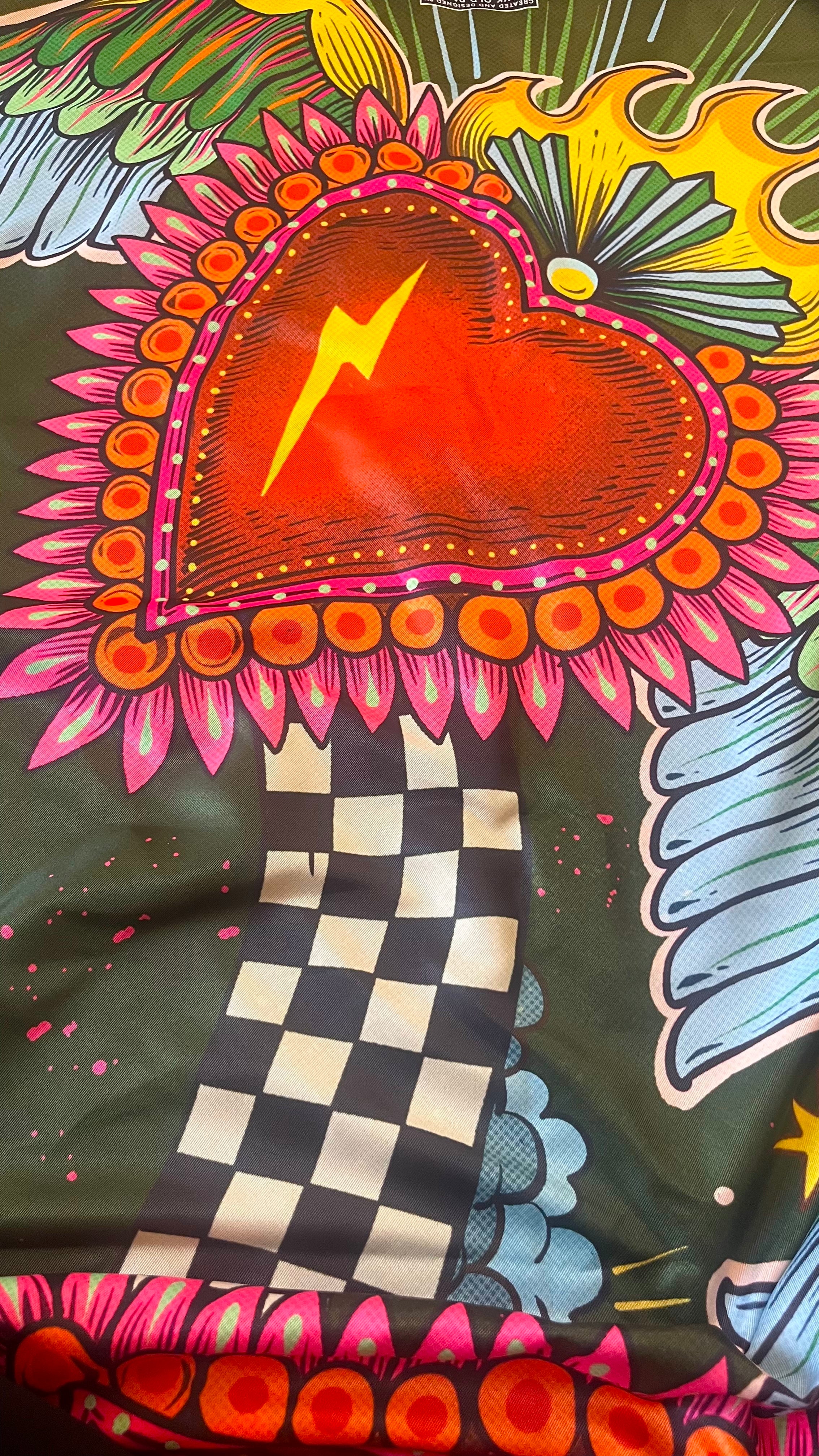 foulard "Prima o Poi", dettaglio ex voto illustrazione originale – ARYK OLD PAINT
