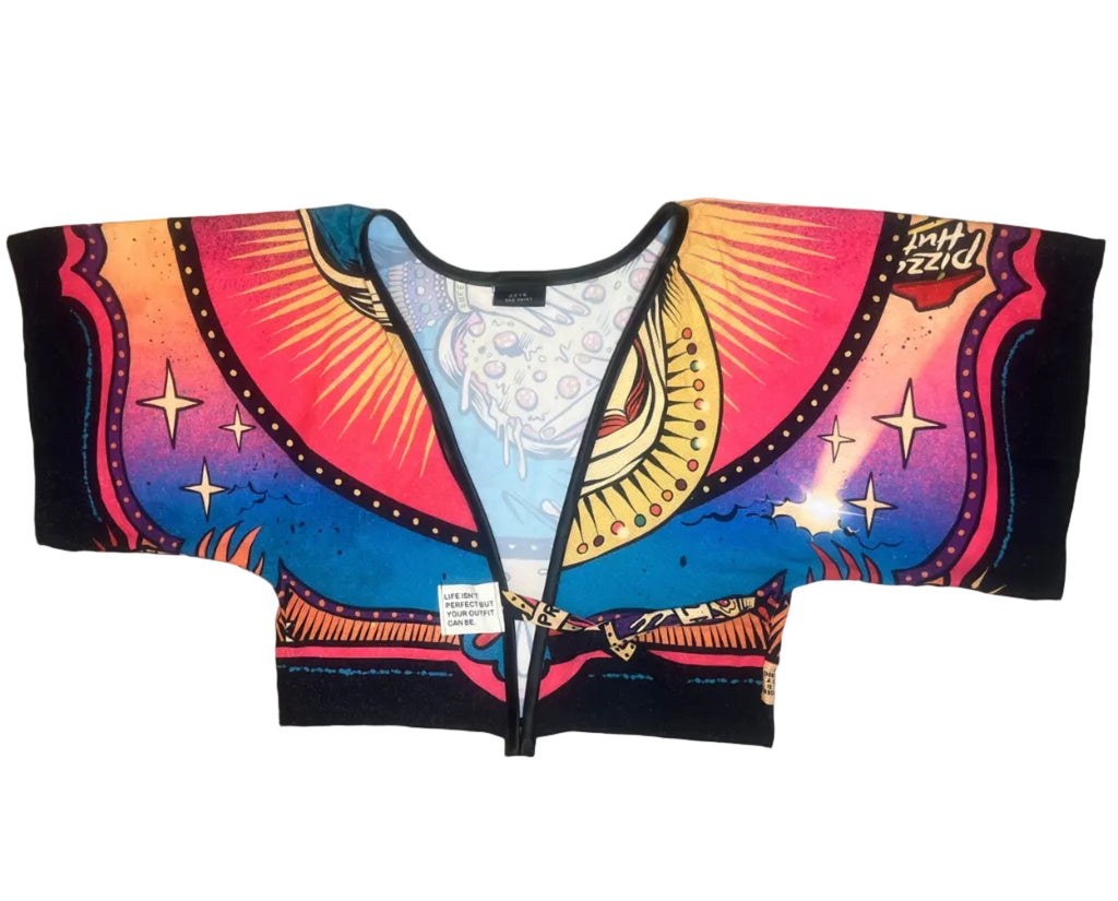 kimono con stampa colorata estivo
