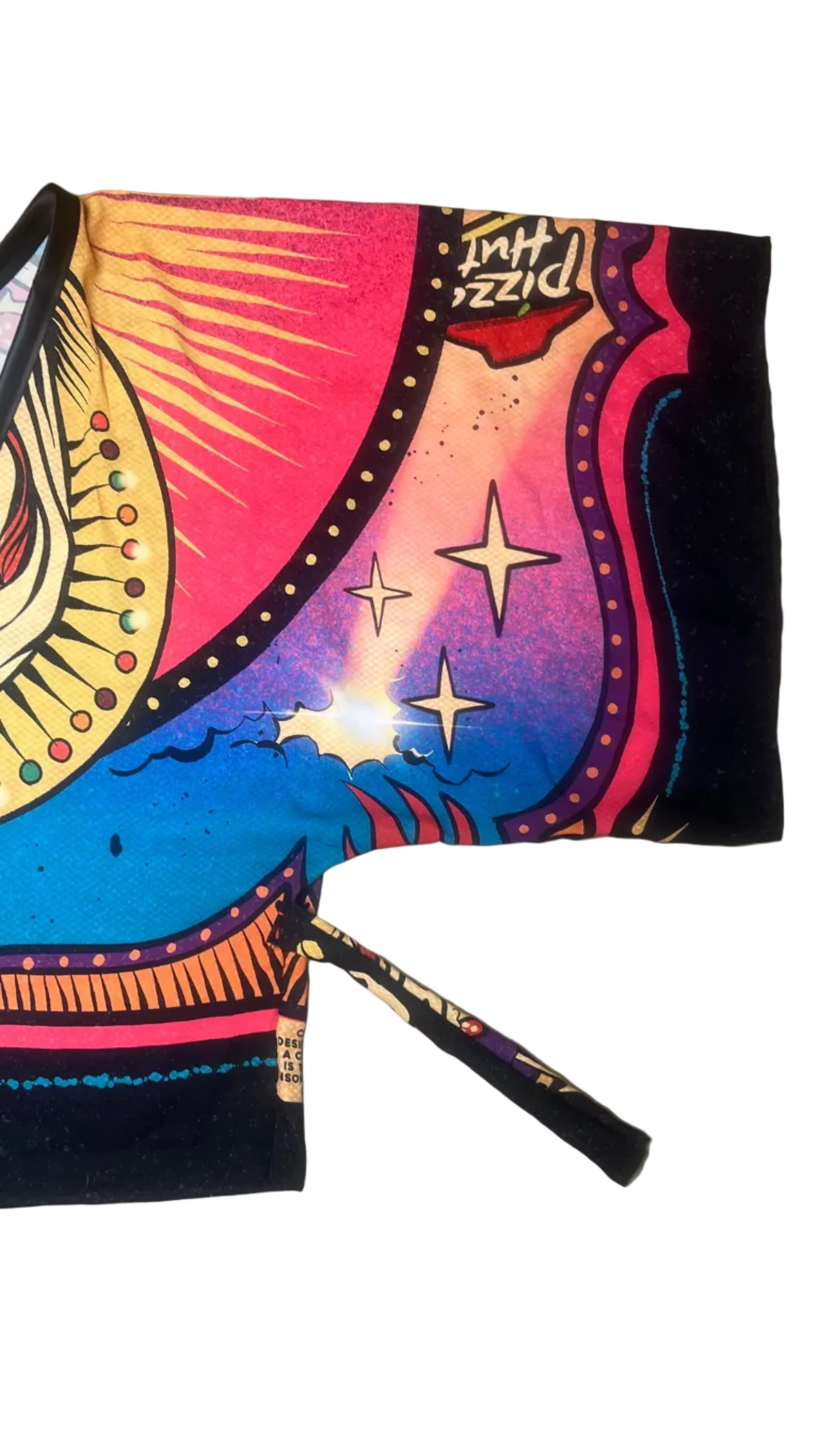 kimono con stampa ironica colorata