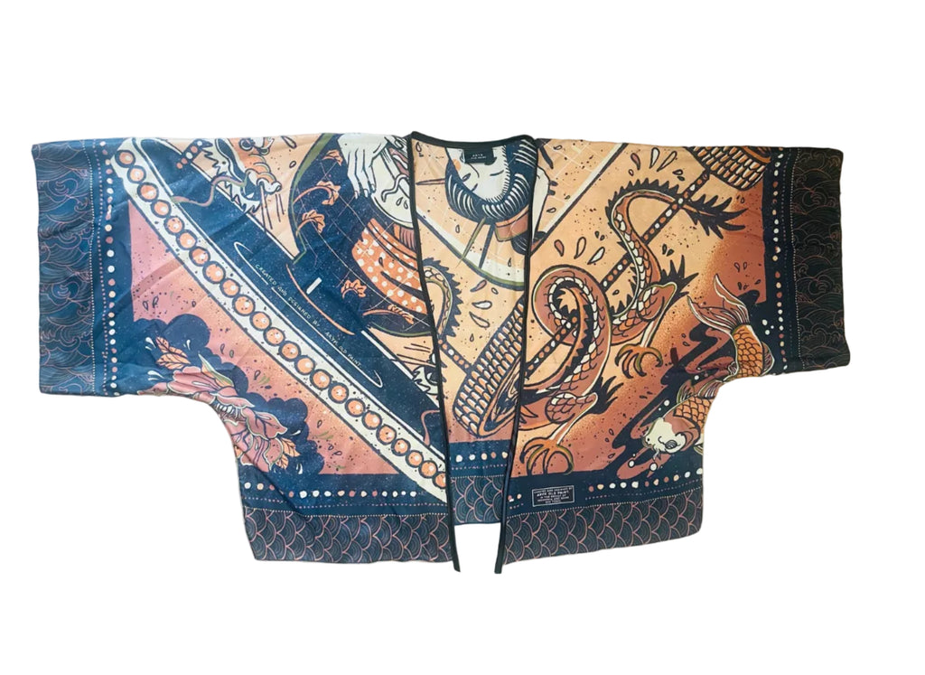 kimono "Japan story" aperto