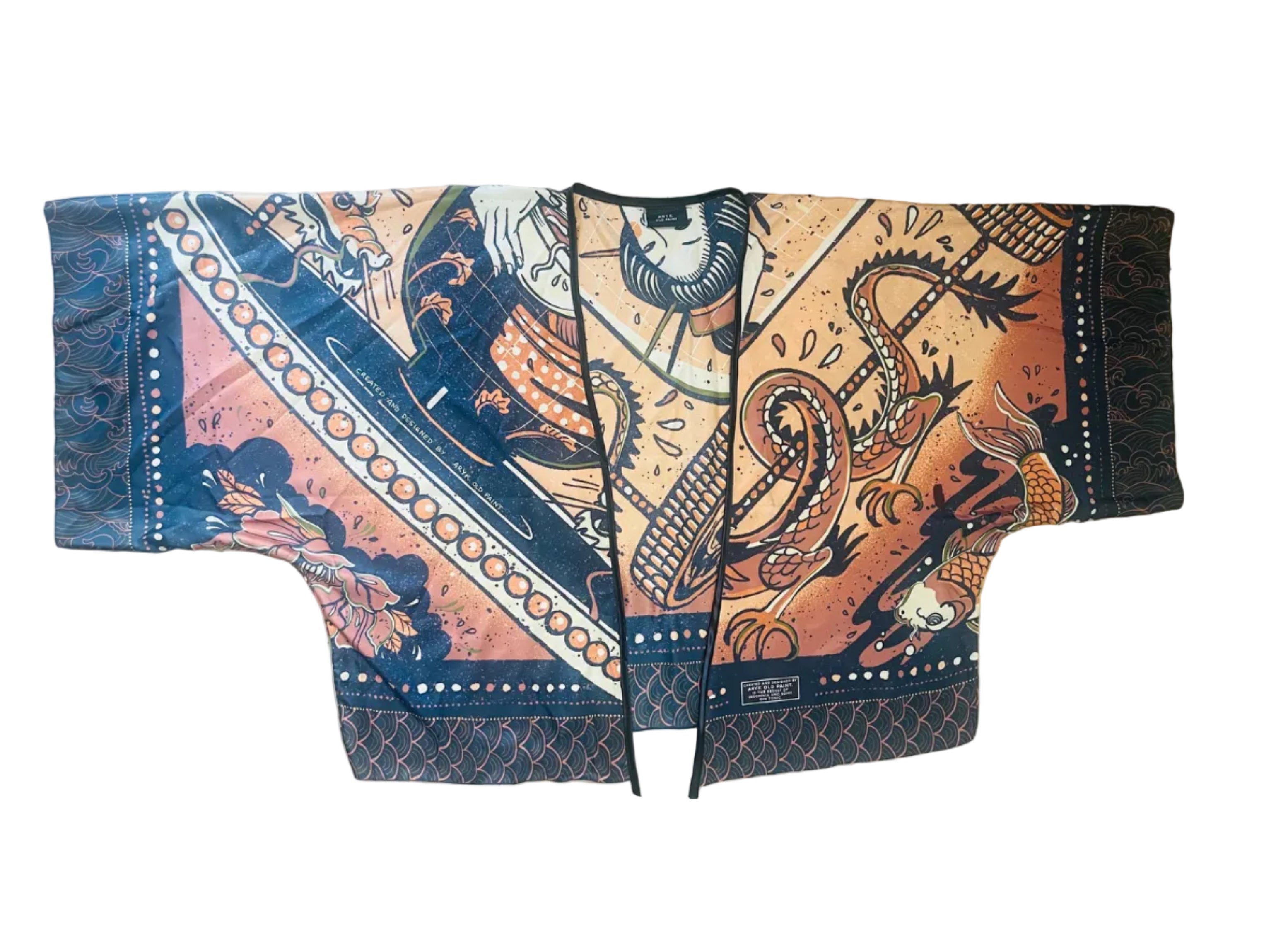 kimono "Japan story" aperto