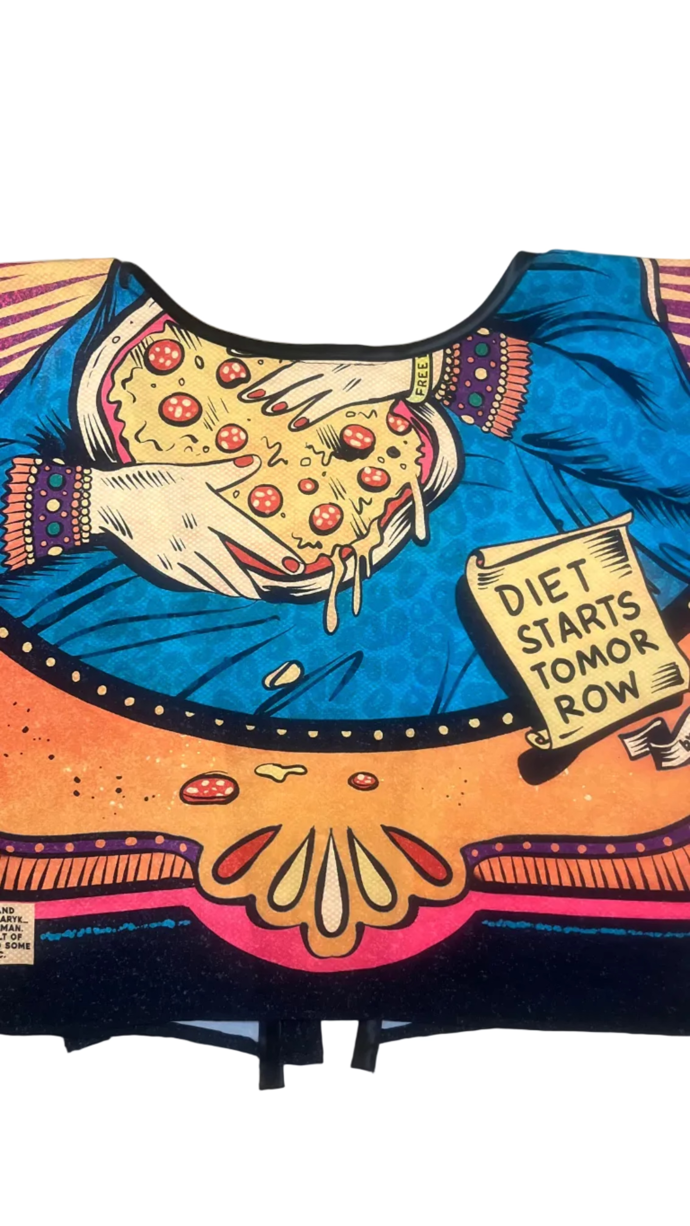  kimono parte dietro con madonna con pizza