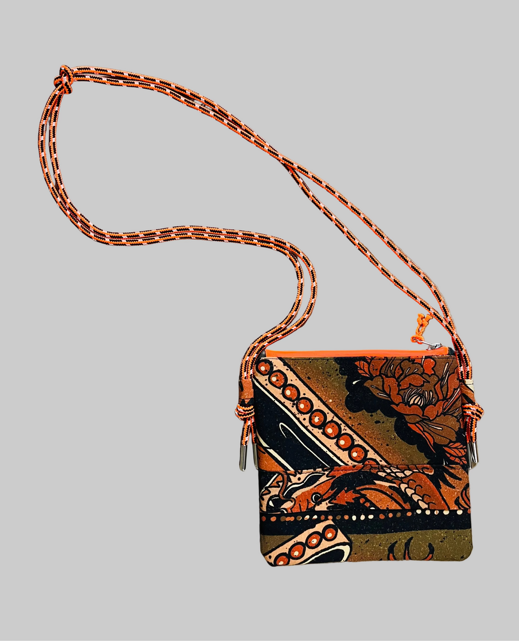 borsa con stampa giapponese colorata