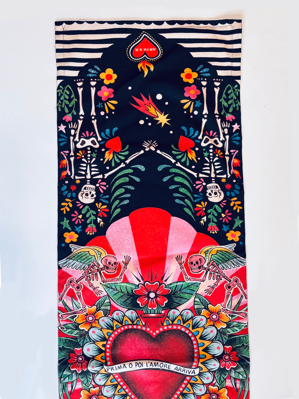 Runner Prima o Poi –  design ironico – ARYK OLD PAINT- particolare stampa
