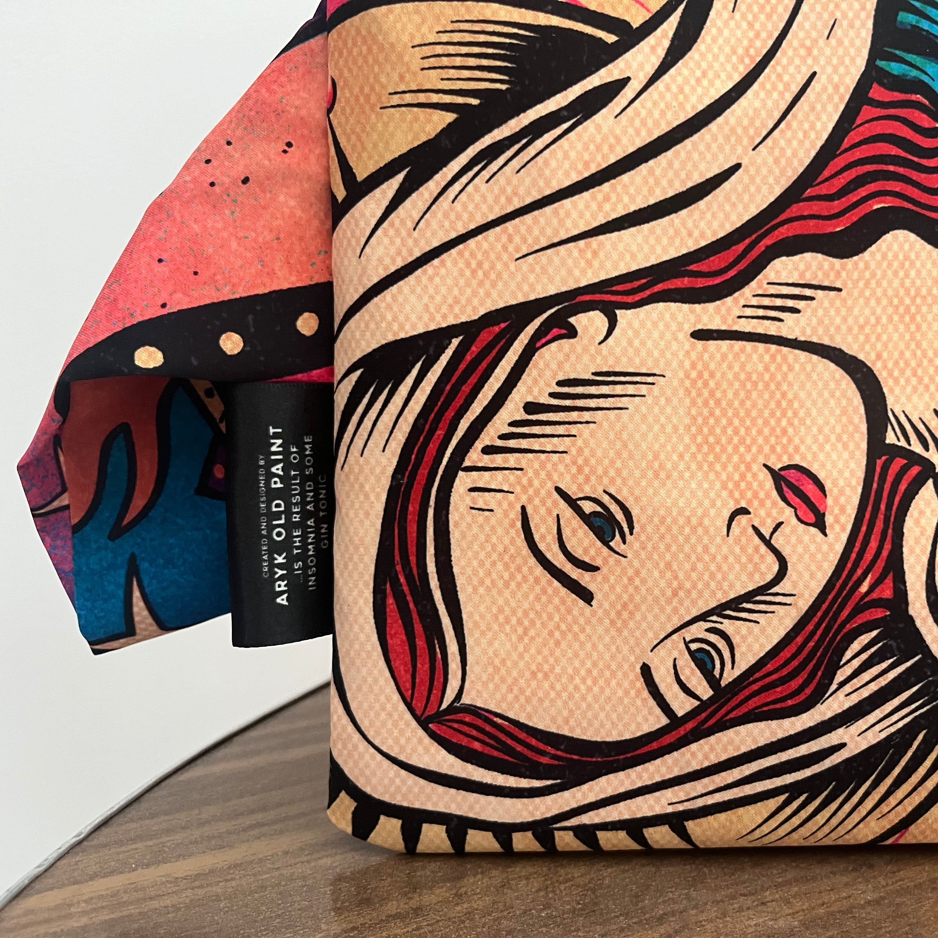 Pochette FUCK DIET design ironico/dieta – ARYK OLD PAINT- particolare etichetta