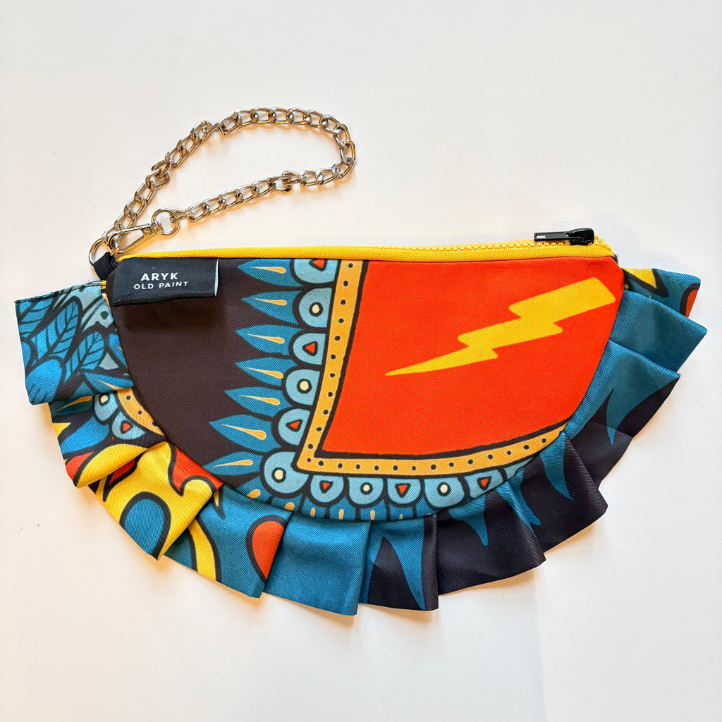 vista frontale pochette skull 