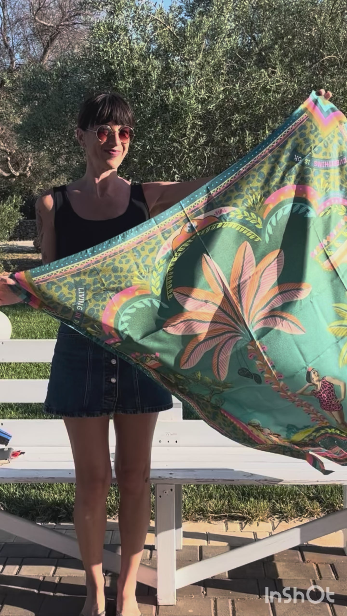 Borsa /foulard "it's ok" (da viaggio o da mare)