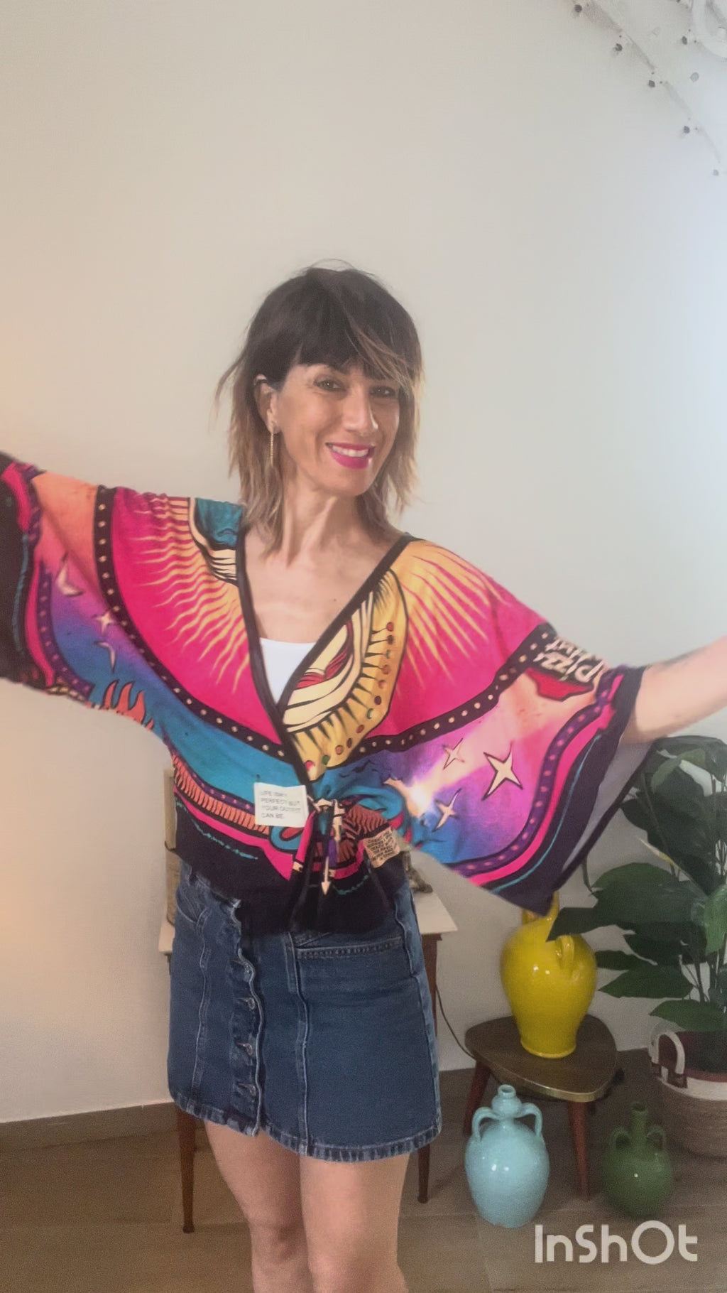 kimono/blusa  "fuck diet"