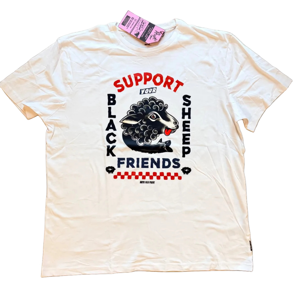 t-shirt black sheep friends design by Aryk Old Paint 