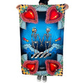 telo mare con cuori sacri, illustrazione originale ARYK OLD PAINT