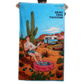 Telo mare "Enjoy Your Vacation" – design illustrato, Aryk Old Paint
