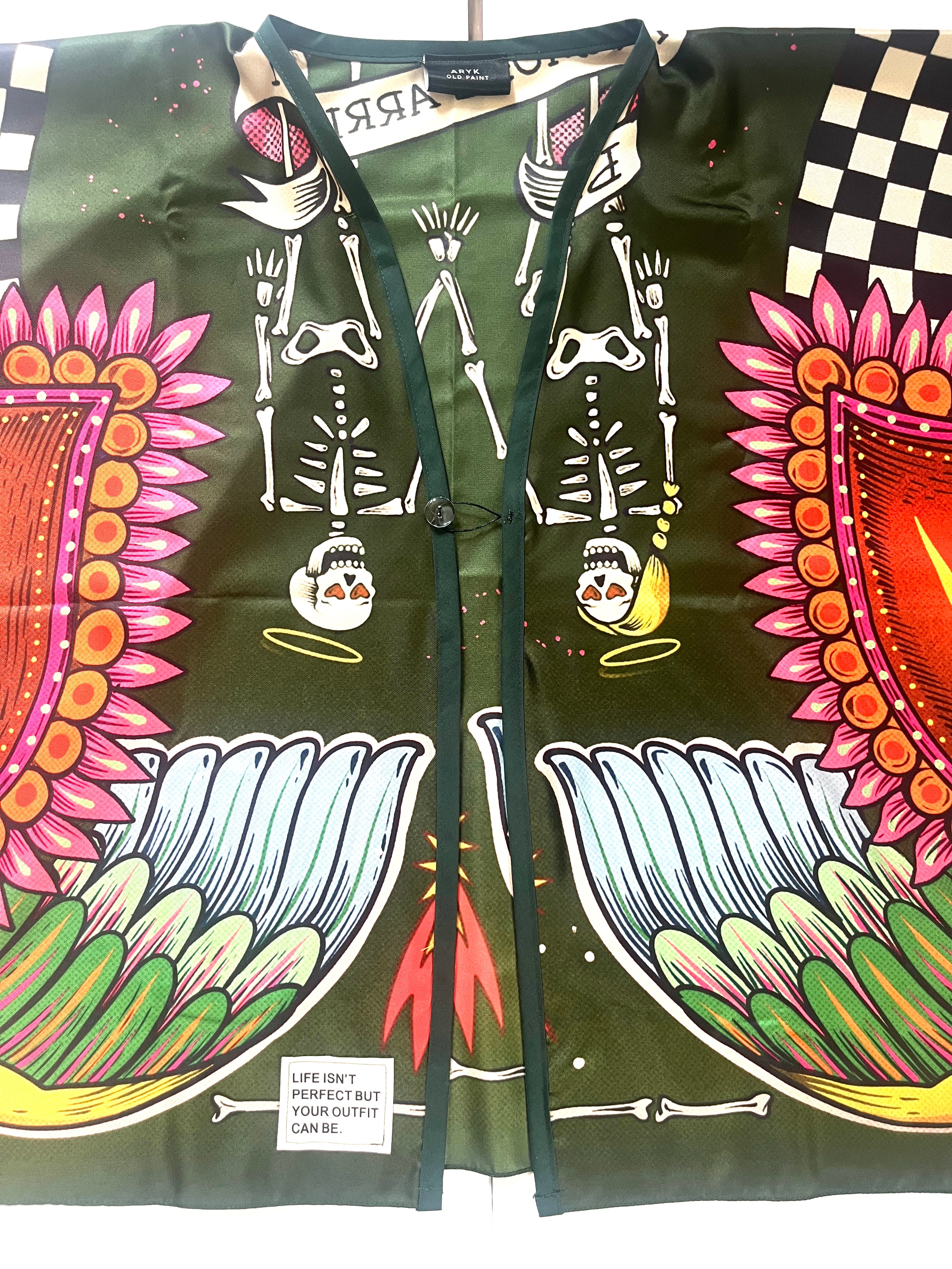 particolare abbottonatura kimono